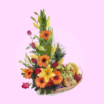 Canasta Floral Tropical