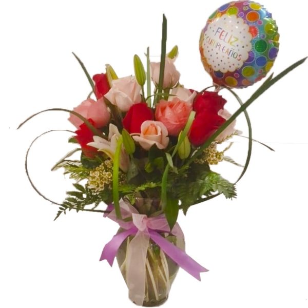 Regalo para el día de San Valentín Caja de bombones de avellana Ferrero  Rocher Caja de 48 unidades| Terciopelo artificial y ramo de flores |  Canasta