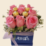 🎁Caja Box🎀 9 Rosas🌹